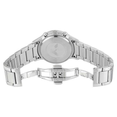 Emporio Armani Sportivo Chronograph Black Dial Silver Steel Strap Watch For Men - AR2460 Buy Now By Emporio Armani