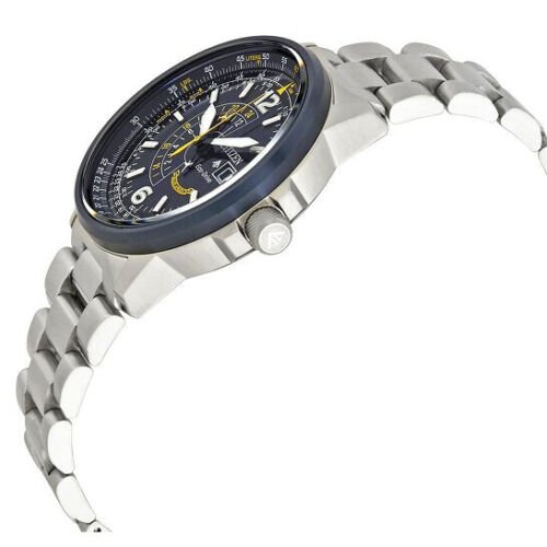 Citizen Promaster Nighthawk Eco Drive Navy Blue Dial Silver Steel Strap Watch For Men - BJ7006-56L Buy Now By Citizen