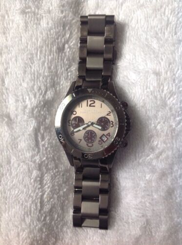 Marc Jacobs Rock Chronograph Gunmetal Grey Dial Grey Steel Strap Watch for Men - MBM3160 Buy Now By Marc Jacobs