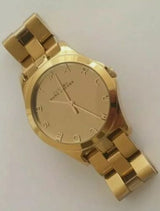 Marc Jacobs Henry Gold Dial Gold Steel Strap Watch for Women - MBM3211 Buy Now By Marc Jacobs