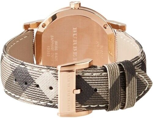 Burberry The City Rose Gold Dial Brown Leather Strap Watch for Women - BU9040 Buy Now By Burberry