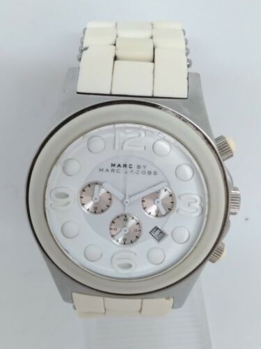 Marc Jacobs Pelly White Dial White Silicone Strap Watch for Women - MBM2565 Buy Now By Marc Jacobs