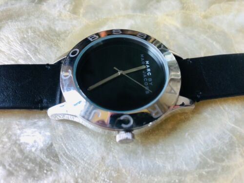 Marc Jacobs Blade Black Dial Black Leather Strap Watch for Women - MBM1205 Buy Now By Marc Jacobs
