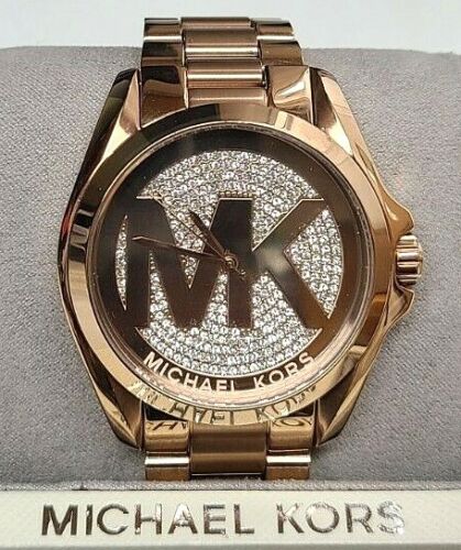 Michael Kors Bradshaw Rose Gold Dial Rose Gold Steel Strap Watch for Women - MK6437 Buy Now By Michael Kors