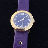Shop Marc Jacobs Amy Purple Dial Purple Leather Strap Watch for Women - MBM1151 in USA