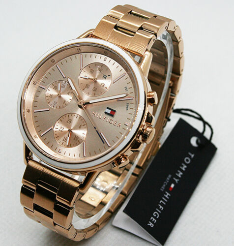 Tommy Hilfiger Carly Rose Gold Dial Rose Gold Steel Strap Watch for Women - 1781788 Buy Now By Tommy Hilfiger