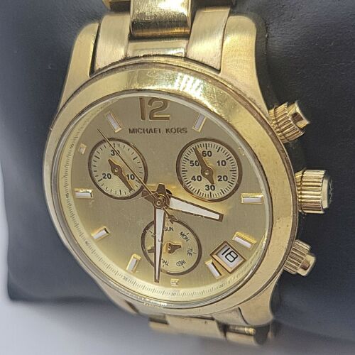 Michael Kors Runway Gold Dial Gold Steel Strap Watch for Women - MK5384 Buy Now By Michael Kors
