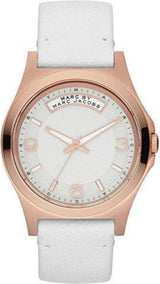 Marc Jacobs Baby Dave White Dial White Leather Strap Watch for Women - MBM1260 Buy Now By Marc Jacobs