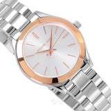 Michael Kors Runway White Dial Two Tone Stainless Steel Strp Watch for Women - MK3204A Buy Now By Michael Kors