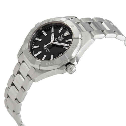 Shop Tag Heuer Aquaracer Black Dial Silver Steel Strap Watch for Women - WBD1310.BA0740 in USA