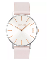 Coach Perry White Dial Pink Leather Strap Watch for Women - 14503128 Buy Now By Coach