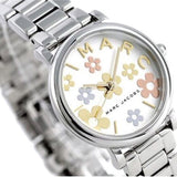 Marc Jacobs Classic White Dial Silver Steel Strap Watch for Women - MJ3581