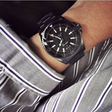 Shop Gucci Dive Quartz Black Dial Black Steel Strap Watch For Men - YA136205 in USA