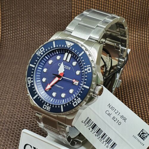 Citizen Promaster Mechanical Blue Dial Silver Steel Strap Watch For Men - NJ0121-89L Buy Now By Citizen