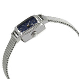 Shop Tissot Lovely Square Blue Dial Silver Mesh Bracelet Watch For Women - T058.109.11.041.00 in USA