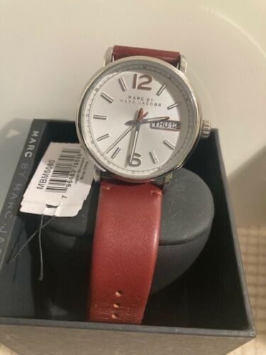 Marc Jacobs Fergus White Dial Brown Leather Strap Watch for Men - MBM5080 Buy Now By Marc Jacobs