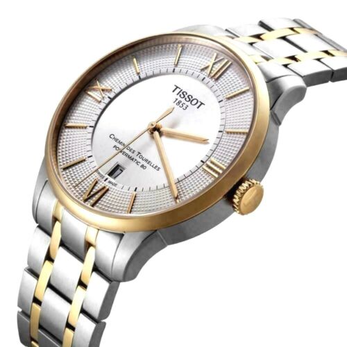 Tissot Chemin Des Tourelles Powermatic 80 Silver Dial Two Tone Steel Strap Watch For Men - T099.407.22.038.00 Buy Now By Tissot