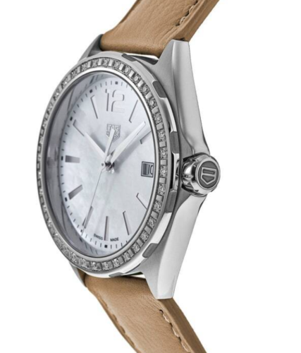 Tag Heuer Formula 1 Quartz Diamonds Mother of Pearl Dial Beige Leather Strap Watch for Women - WBJ131A.FC8254 Buy Now By Tag Heuer