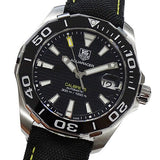 Tag Heuer Aquaracer Calibre 5 Automatic Black Dial Black Nylon Strap Watch for Men - WAY211A.FC6362