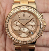 Michael Kors Dylan Rose Gold Rose Gold Steel Strap Watch for Women - MK5586 Buy Now By Michael Kors