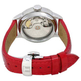 Tissot Chemin Des Tourelles Powermatic 80 Mother of Pearl White Dial Red Leather Strap Watch For Women - T099.207.16.118.00 Buy Now By Tissot