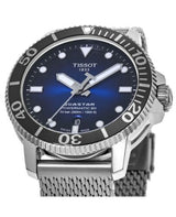 Tissot Seastar 1000 Powermatic 80 Blue Dial SIlver Mesh Bracelet Watch For Men - T120.407.11.041.02 Buy Now By Tissot