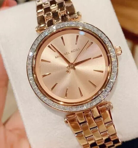 Michael Kors Darci Rose Gold Dial Rose Gold Stainless Steel Strap Watch for Women - MK3366 Buy Now By Michael Kors