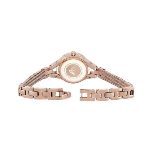 Emporio Armani Chiara Silver Dial Rose Gold Steel Strap Watch For Women - AR7362 Buy Now By Emporio Armani