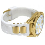 Guess Intrepid White Dial Two Tone Silicone Strap Watch For Women - W0325L2 Buy Now By Guess