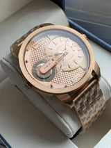 Diesel Mini Daddy Rose Gold Dial Rose Gold Steel Strap Watch For Men - DZ7318 Buy Now By Diesel