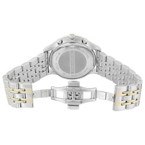 Emporio Armani Classic Blue Dial Two Tone Steel Strap Watch For Men - AR1847 Buy Now By Emporio Armani