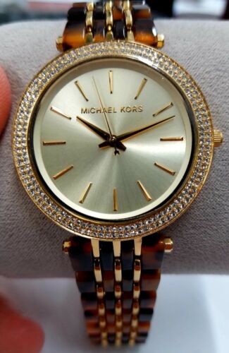 Michael Kors Darci Gold Dial Brown Two Tone Steel Strap Watch for Women - MK4326 Buy Now By Michael Kors