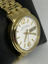 Marc Jacobs Fergus White Dial Gold Steel Strap Watch for Women - MBM8647 Buy Now By Marc Jacobs