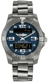 Breitling Aerospace Evo Blue Dial Silver Steel Strap Watch for Men - E79363101C1E1