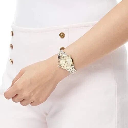 Shop Burberry The Classic Champagne Gold Dial Two Tone Steel Strap Watch for Women - BU10118 in USA