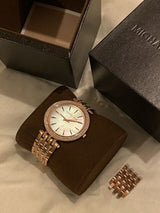 Michael Kors Darci Mother of Pearl Dial Rose Gold Steel Strap Watch for Women - MK3220 Buy Now By Michael Kors