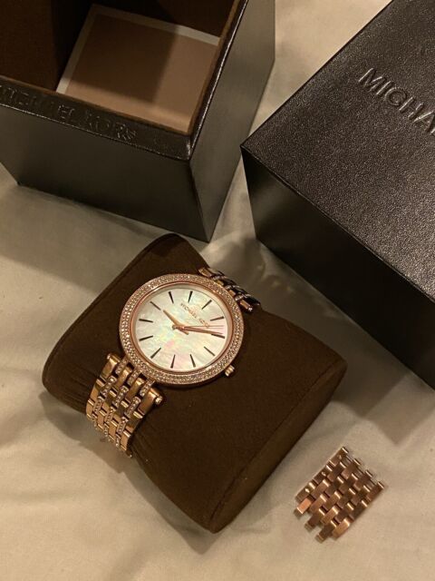 Michael Kors Darci Mother of Pearl Dial Rose Gold Steel Strap Watch for Women - MK3220 Buy Now By Michael Kors