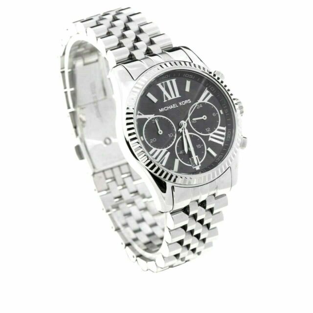 Michael Kors Runway Chronograph Black Dial Silver Steel Strap Watch For Women - MK5708 Buy Now By Michael Kors