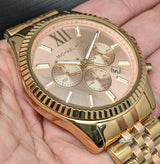 Michael Kors Lexington Gold Dial Gold Steel Strap Watch for Women - MK6473 Buy Now By Michael Kors
