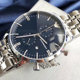 Emporio Armani Gianni Chronograph Blue Dial Silver Steel Strap Watch For Men - AR1648 Buy Now By Emporio Armani