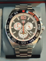 Tag Heuer Formula 1 Indy 500 Special Edition Black Dial Silver Steel Strap Watch for Men - CAZ101V.BA0842 Buy Now By Tag Heuer