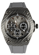 Guess Legacy Grey Dial Grey Silicone Strap Watch For Men - W1048G1 Buy Now By Guess
