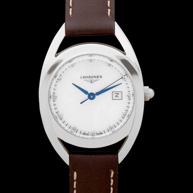 Longines Equestrian Mother of Pearl Dial Brown Leather Strap Watch for Women - L6.136.0.87.2