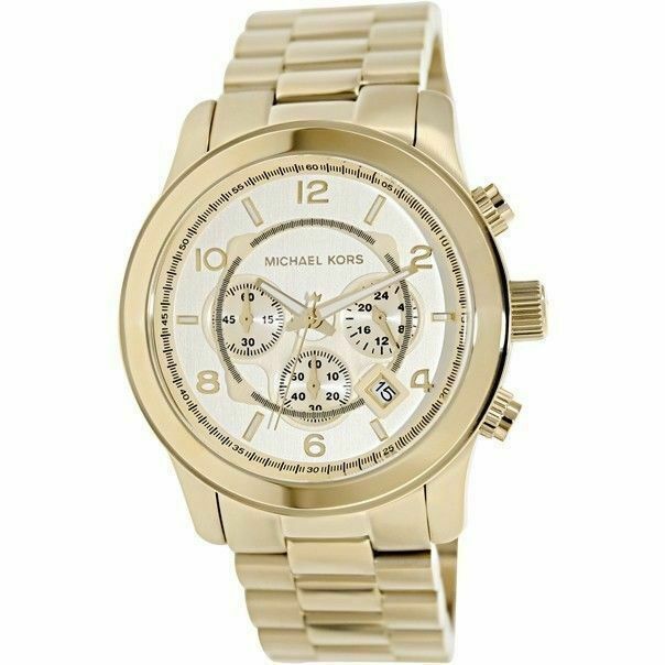 Michael Kors Runway Gold Dial Gold Steel Strap Watch for Men - MK8077 Buy Now By Michael Kors