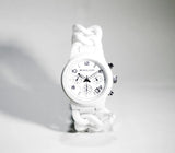 Michael Kors Ceramic White Dial White Steel Strap Watch for Women - MK5387