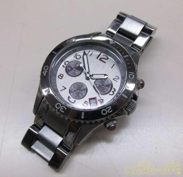 Marc Jacobs Rock Chronograph Gunmetal Grey Dial Grey Steel Strap Watch for Men - MBM3160 Buy Now By Marc Jacobs