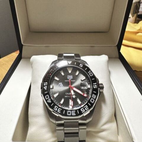 Tag Heuer Aquaracer Calibre 5 Premiere League Edition Black Dial Silver Stainless Steel Watch for Men - WAY201D.BA0927 Buy Now By Tag Heuer