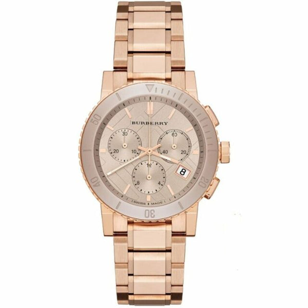 Burberry The City Rose Gold Dial Rose Gold Steel Strap Watch for Women - BU9703 Buy Now By Burberry