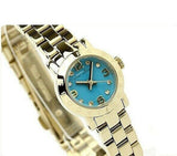 Marc Jacobs Amy Dinky Blue Dial Gold Steel Strap Watch for Women - MBM3229 Buy Now By Marc Jacobs