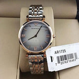 Emporio Armani Gianni T Bar Grey Dial Two Tone Stainless Steel Watch For Women - AR1725 Buy Now By Emporio Armani